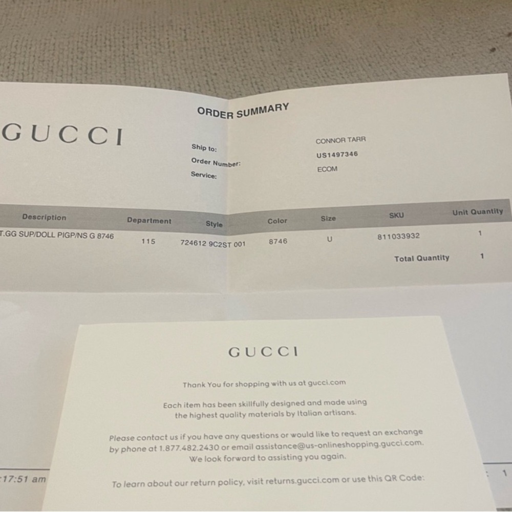 Gucci Brown and Green Men's Travel Bag - Picture 7 of 8